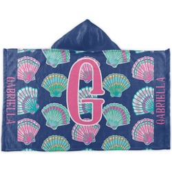Preppy Sea Shells Kids Hooded Towel (Personalized)