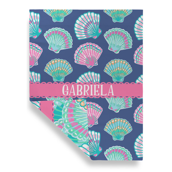 Preppy Sea Shells House Flags - Double Sided - FRONT FOLDED