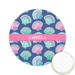 Preppy Sea Shells Printed Cookie Topper - 2.15" (Personalized)