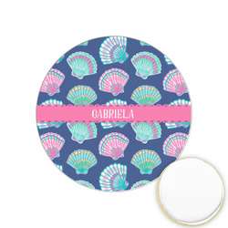 Preppy Sea Shells Printed Cookie Topper - 1.25" (Personalized)