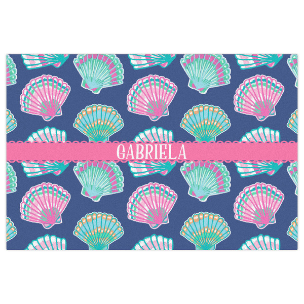 Preppy Sea Shells Indoor / Outdoor Rug - 2'x3' - Front Flat