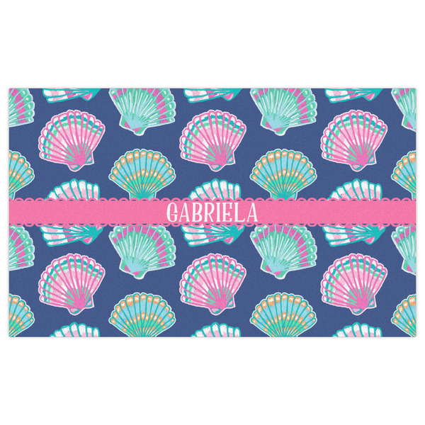Preppy Sea Shells Indoor / Outdoor Rug - 3'x5' - Front Flat