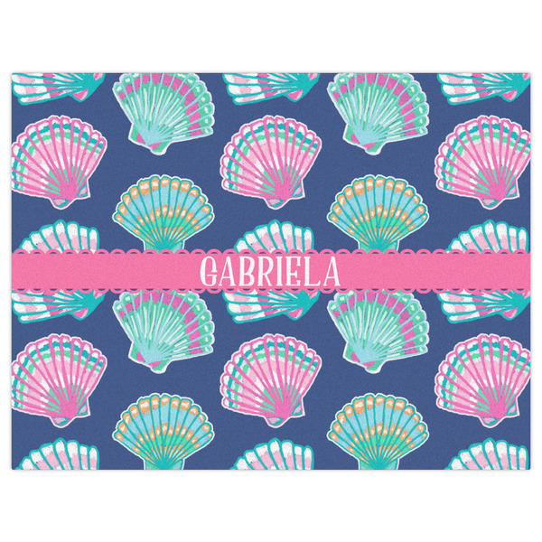 Preppy Sea Shells Indoor / Outdoor Rug - 6'x8' - Front Flat