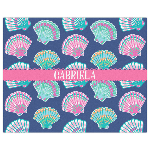 Preppy Sea Shells Indoor / Outdoor Rug - 8'x10' - Front Flat
