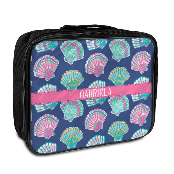 Custom Preppy Sea Shells Insulated Lunch Bag (Personalized)