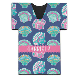 Preppy Sea Shells Jersey Bottle Cooler (Personalized)
