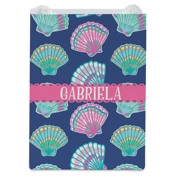 Preppy Sea Shells Jewelry Gift Bag - Gloss - Front