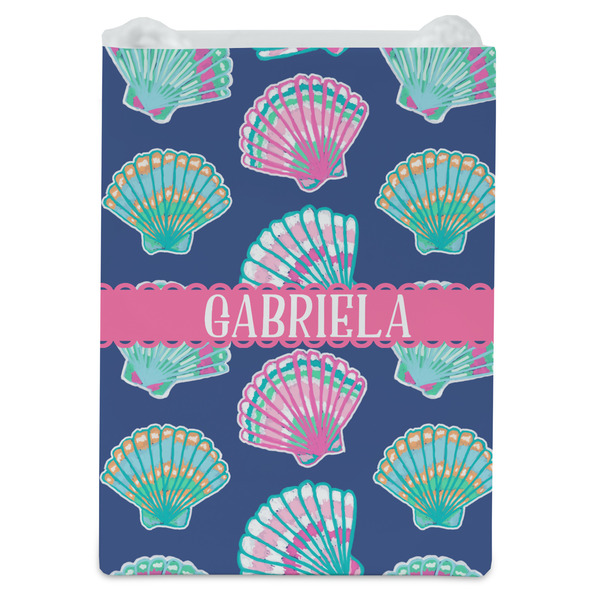 Preppy Sea Shells Jewelry Gift Bag - Matte - Front