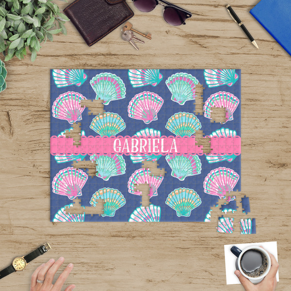 Preppy Sea Shells Jigsaw Puzzle 500 Piece - In Context
