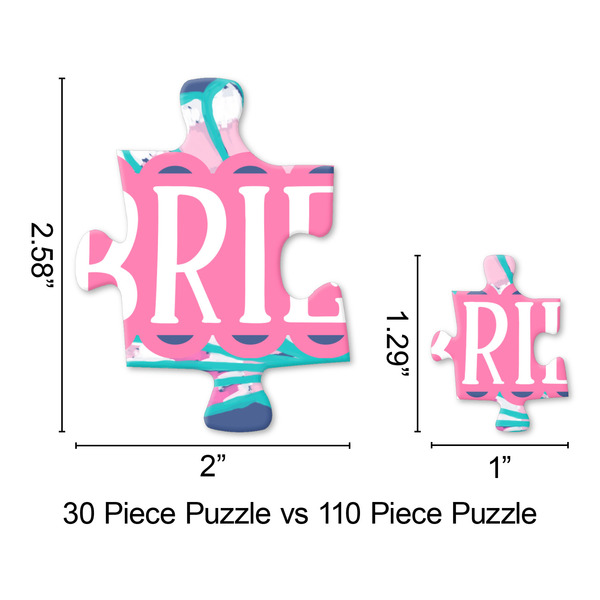 Preppy Sea Shells Jigsaw Puzzle - Piece Comparison