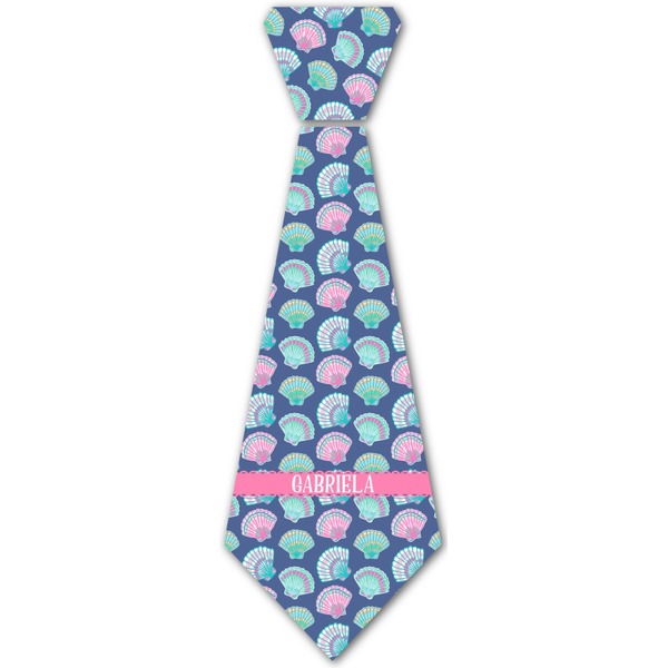Custom Preppy Sea Shells Iron On Tie (Personalized)