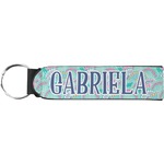 Preppy Sea Shells Neoprene Keychain Fob (Personalized)