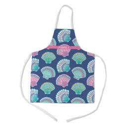 Preppy Sea Shells Kid's Apron w/ Name or Text