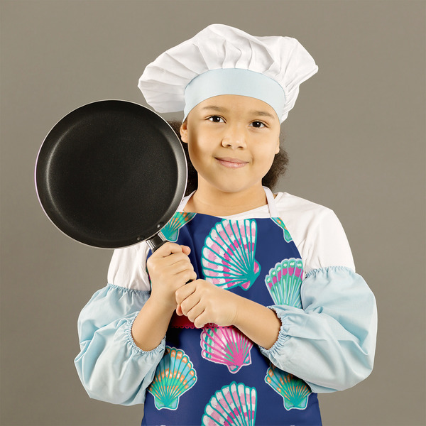 Preppy Sea Shells Kid's Aprons - Medium - Lifestyle