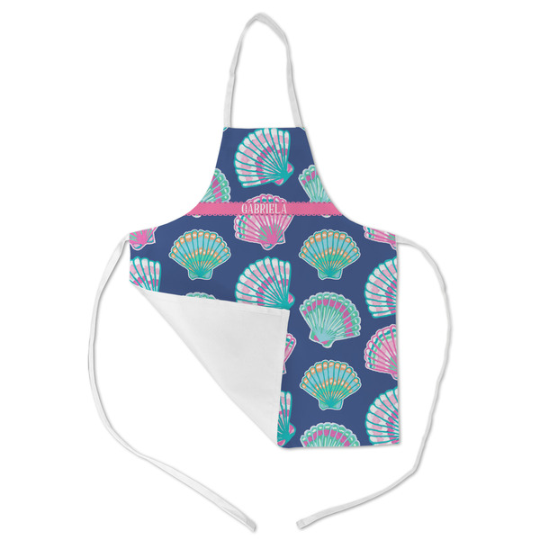 Preppy Sea Shells Kid's Aprons - Medium - Main (med/lrg)