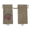 Preppy Sea Shells Large Burlap Gift Bags - Front Approval