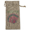 Preppy Sea Shells Large Burlap Gift Bag - Front (Personalized)