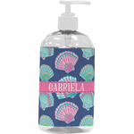Preppy Sea Shells Plastic Soap / Lotion Dispenser (16 oz - Large - White) (Personalized)