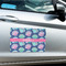 Preppy Sea Shells Large Rectangle Car Magnets- In Context