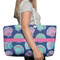 Preppy Sea Shells Large Rope Tote Bag - In Context View