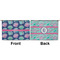 Preppy Sea Shells Large Zipper Pouch Approval (Front and Back)