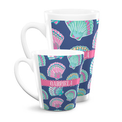 Preppy Sea Shells Latte Mug (Personalized)