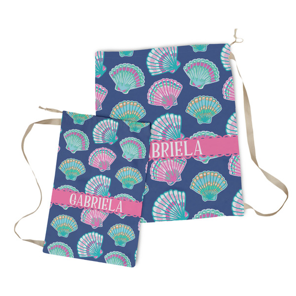 Preppy Sea Shells Laundry Bag - Both Bags