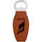 Preppy Sea Shells Leatherette Bottle Opener - Double Sided (Personalized)