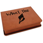 Preppy Sea Shells Leatherette 4-Piece Wine Tool Set (Personalized)