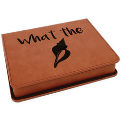 Preppy Sea Shells Leatherette 4-Piece Wine Tool Set (Personalized)