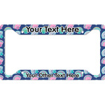 Preppy Sea Shells License Plate Frame - Style A (Personalized)