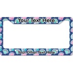 Preppy Sea Shells License Plate Frame - Style B (Personalized)