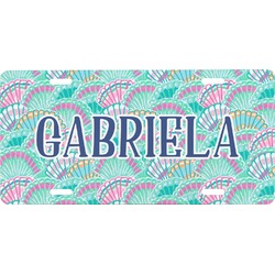 Preppy Sea Shells Front License Plate (Personalized)
