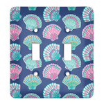 Preppy Sea Shells Light Switch Cover (2 Toggle Plate)