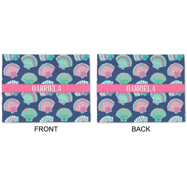 Preppy Sea Shells Linen Placemat - APPROVAL (double sided)