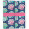 Preppy Sea Shells Linen Placemat - Folded Half (double sided)