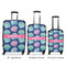 Preppy Sea Shells Luggage Bags all sizes - With Handle