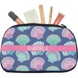 Preppy Sea Shells Makeup / Cosmetic Bag - Medium (Personalized)