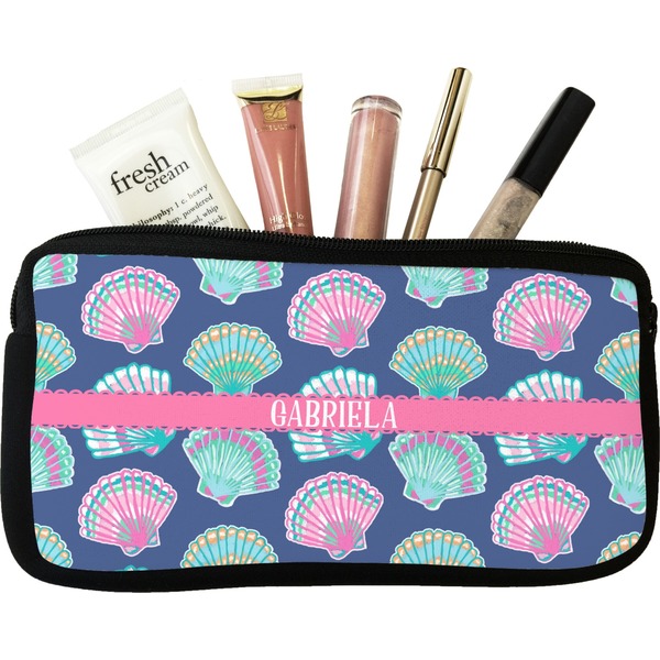 Custom Preppy Sea Shells Makeup / Cosmetic Bag (Personalized)