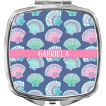Preppy Sea Shells Compact Makeup Mirror (Personalized)