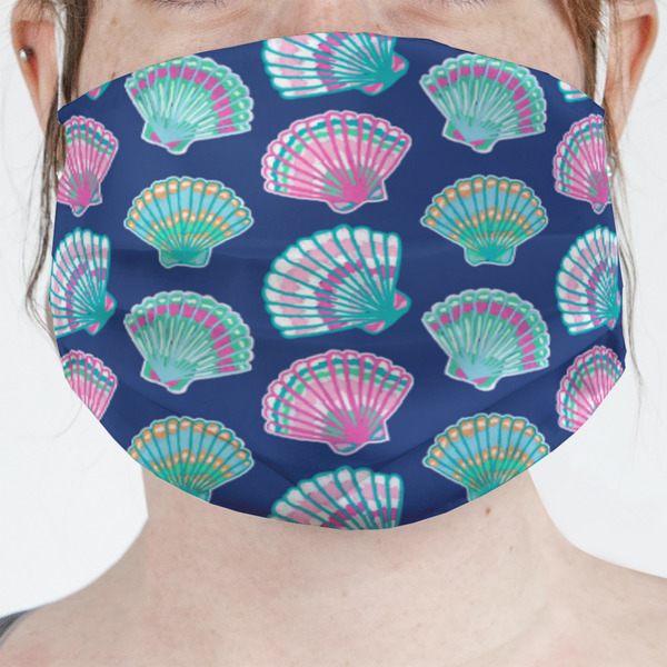 Custom Preppy Sea Shells Face Mask Cover