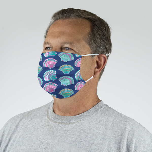 Preppy Sea Shells Mask - Quarter View on Guy