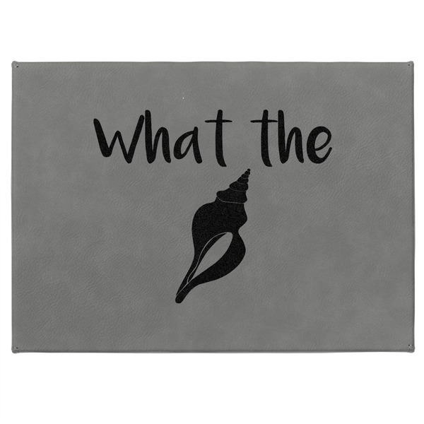 Preppy Sea Shells Medium Gift Box with Engraved Leather Lid - Approval