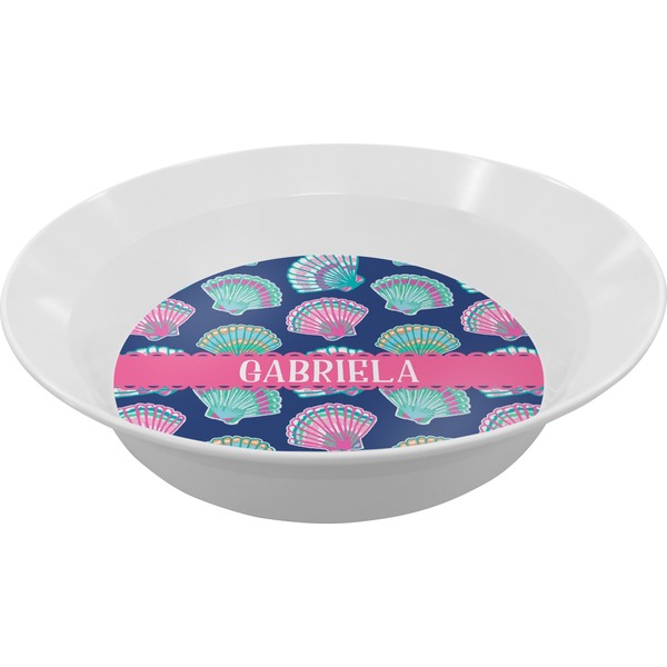 Custom Preppy Sea Shells Melamine Bowl (Personalized)