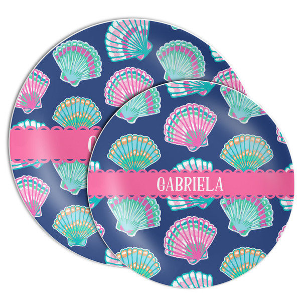 Preppy Sea Shells Melamine Plates - PARENT/MAIN