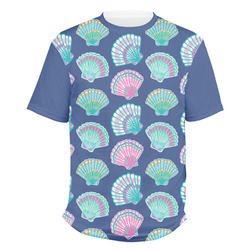 Preppy Sea Shells Men's Crew T-Shirt - Medium (Personalized)