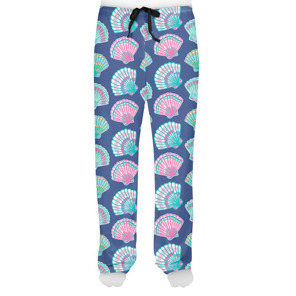 Preppy Sea Shells Men's Pjs Front - on model