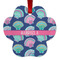 Preppy Sea Shells Metal Paw Ornament - Double Sided w/ Name or Text
