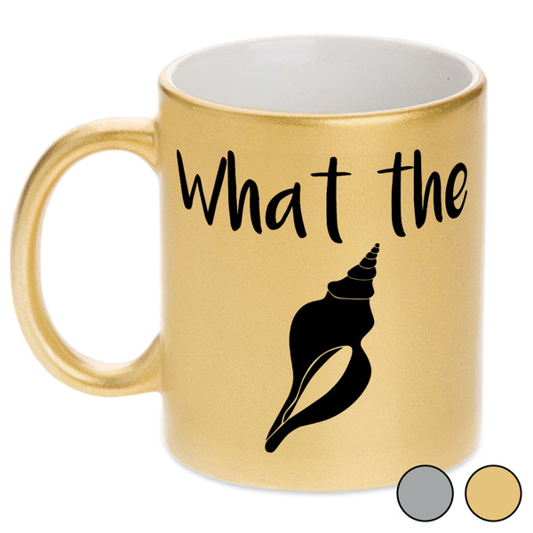 Preppy Sea Shells Metallic Mugs