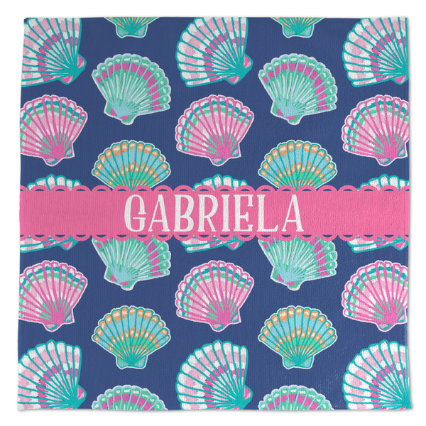 Custom Preppy Sea Shells Microfiber Dish Towel (Personalized)